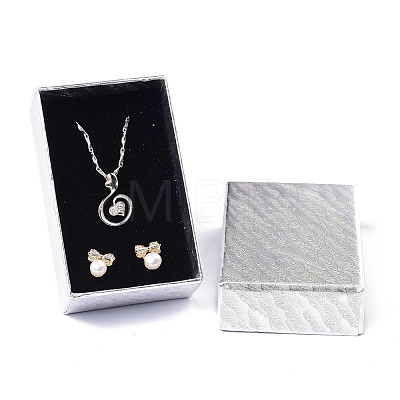 Cardboard Paper Jewelry Set Boxes X-CON-P012-01A-1
