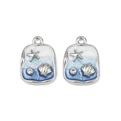 Alloy Rhinestone Pendants PALLOY-P311-02P-1