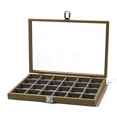 24 Grids Wooden Jewelry Presentation Boxes ODIS-M007-03-1