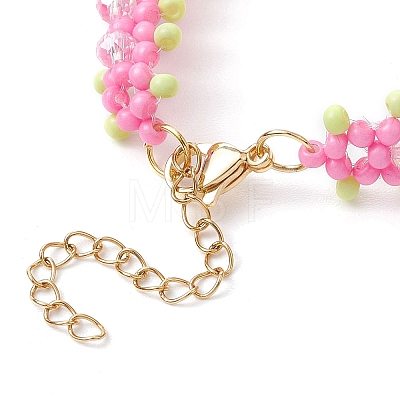 Glass Seed Beads Bracelets for Women BJEW-MZ00139-01-1