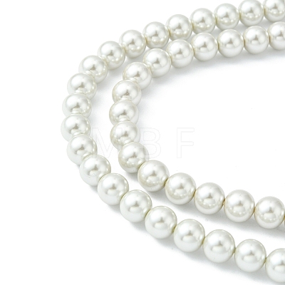 Eco-Friendly Dyed Glass Pearl Round Beads Strands X-HY-A002-10mm-RB009-1