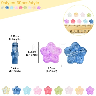 30Pcs Baking Paint Glass Beads GLAA-FS0001-97A-1