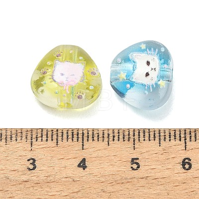 Printed Transparent Acrylic Beads AC-CBA36B6-02-1