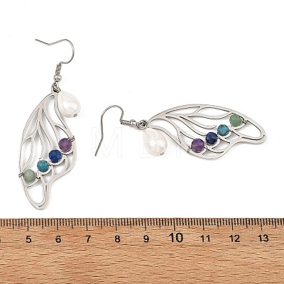 201 Stainless Steel Dangle Earrings for Women EJEW-JE07501-02-1