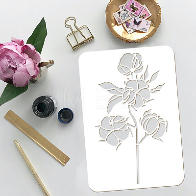 Plastic Drawing Painting Stencils Templates DIY-WH0396-429-1