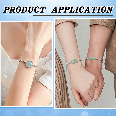6Pcs 6 Styles 304 Stainless Steel Bangle Making STAS-ME0003-84-1
