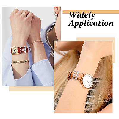 3 Bags 3 Styles Rhinestone Watch Band Charms Set FIND-FH0017-66-1