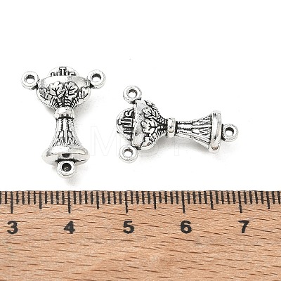 Tibetan Style Zinc Alloy Lantern Chandelier Component Links X-TIBEP-R334-166AS-RS-1