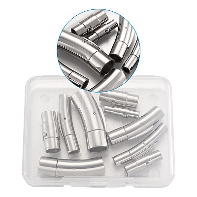 Yilisi 304 Stainless Steel Bayonet Clasps & Magnetic Screw Clasps STAS-YS0001-04P-1