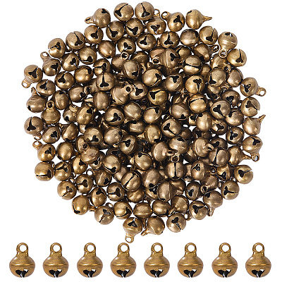 200Pcs Brass Bell Charms KK-SC0006-17-1
