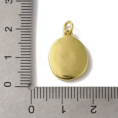 Brass Enamel Pendants KK-H487-16G-1