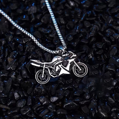 Motorcycle Alloy Pendant Necklace FS-WGFC55A-05-1