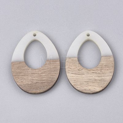 Resin & Walnut Wood Pendants RESI-S358-05E-1