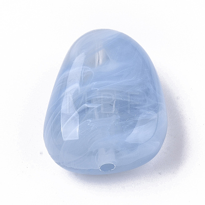 Opaque Acrylic Beads X-OACR-T020-054-1