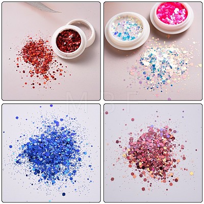 Shiny Nail Art Glitter Flakes MRMJ-T063-373-M-1