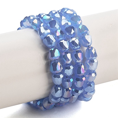 Electroplate Glass Beads Strands EGLA-D030-J4mm-B01-1