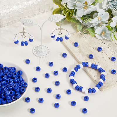 800Pcs Opaque Plastic Beads KY-SP0001-47H-1