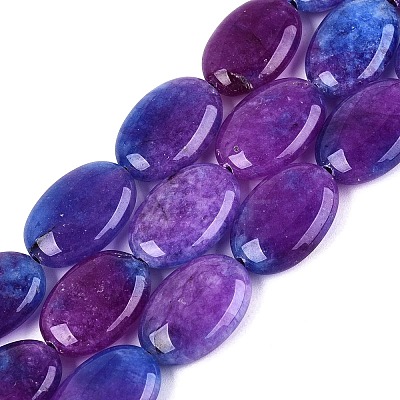 Dyed Natural White Jade Beads Strands G-N370-01A-03-1