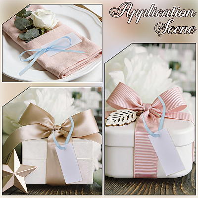 50Pcs Blank Rectangle White Paper Gift Tags CDIS-CN0001-03C-1