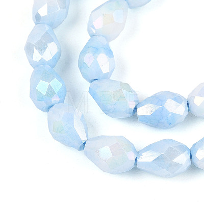 Anti-Tarnish Electroplate Glass Beads Strands GLAA-T025-13A-01-1