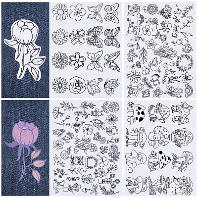 Non-Woven Embroidery Aid Drawing Sketch DIY-WH0538-006-1