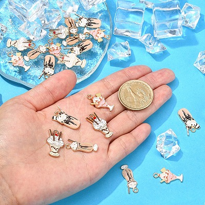 20Pcs 4 Styles Alloy Pendants ENAM-CJ0002-95-1