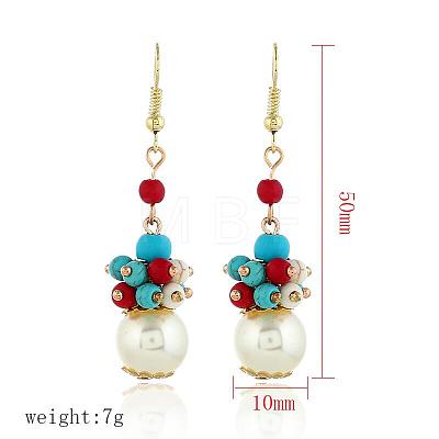 Handmade Iron Acrylic Dangle Earrings for Women GE3753-2-1