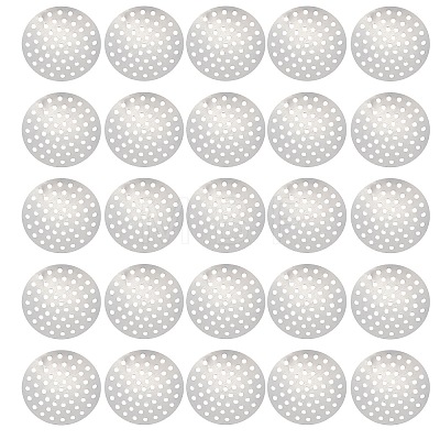 Brass Finger Ring/Brooch Sieve Findings KK-SC0002-65-1