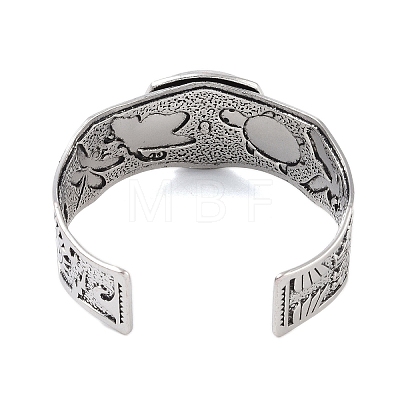 Constellation Alloy Open Cuff Bangles for Women Men BJEW-C064-01AS-04-1