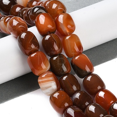 Natural Red Agate Beads Strands G-NH0019-B02-02-1