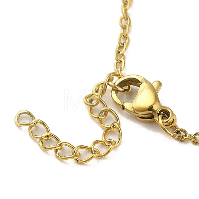 Letter V 304 Stainless Steel Pendant Necklaces & Bracelets & Stud Earrings Sets for Women SJEW-C004-04G-1