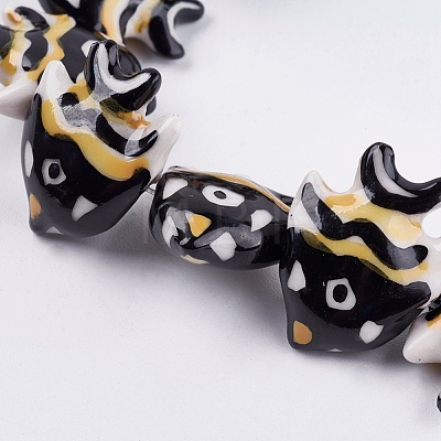 Handmade Porcelain Beads PORC-G002-54-1