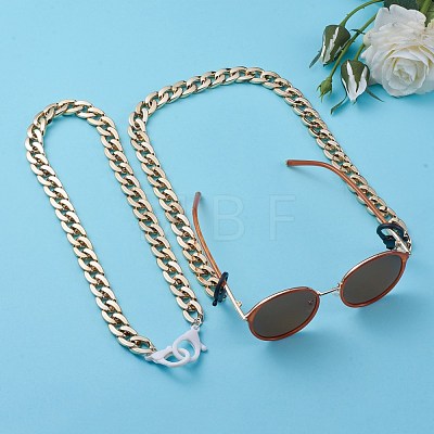 Personalized CCB Plastic Curb Chain Necklaces NJEW-JN02881-1
