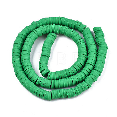 Handmade Polymer Clay Beads Strands CLAY-R089-6mm-022-1