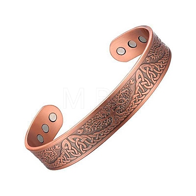 Alloy Magnetic Cuff Bangles for Woman Men PW-WG11C77-01-1