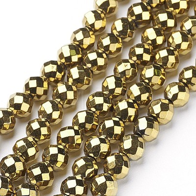 Non-Magnetic Synthetic Hematite Beads Strands X-G-G092-8mm-1-1