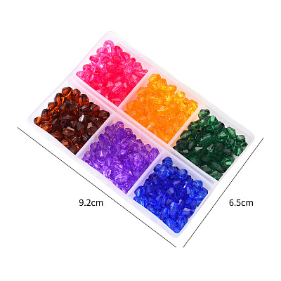 Transparent Acrylic Beads TACR-YW0001-6MM-03-1