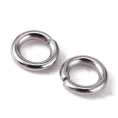 304 Stainless Steel Open Jump Rings X-STAS-Q186-02-5x1mm-1
