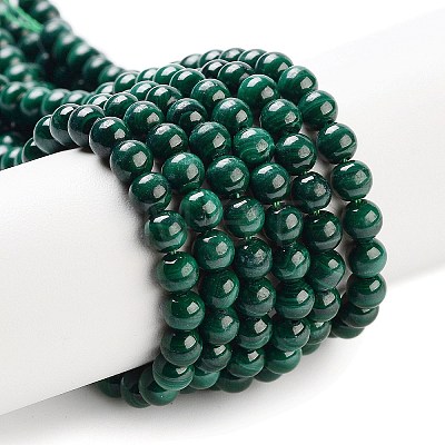 Natural Malachite Beads Strands X-G-I001-4mm-01-1