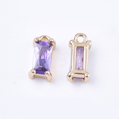 Transparent Glass Charms X-GLAA-T007-13C-1