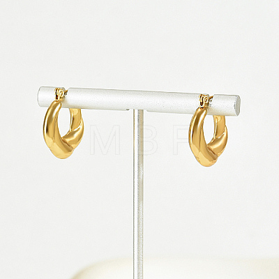 Stainless Steel Thick Hoop Earrings for Women OH7796-1
