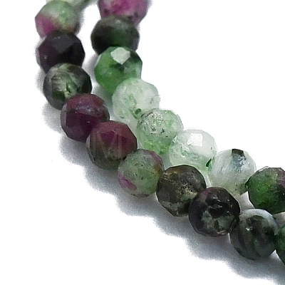 Natural Ruby in Zoisite Beads Strands G-P457-A01-29-1