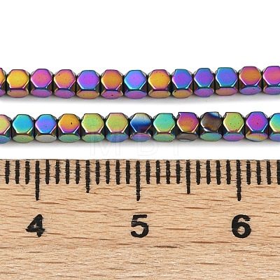 Electroplate Non-magnetic Synthetic Hematite Beads Strands G-I175-09-M-1