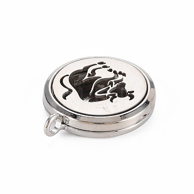 Alloy Diffuser Locket Pendants PALLOY-N171-10-1