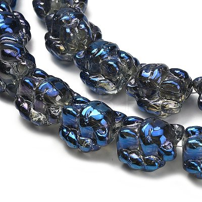 Electroplate Glass Bead Strands EGLA-H110-01HR-02-1