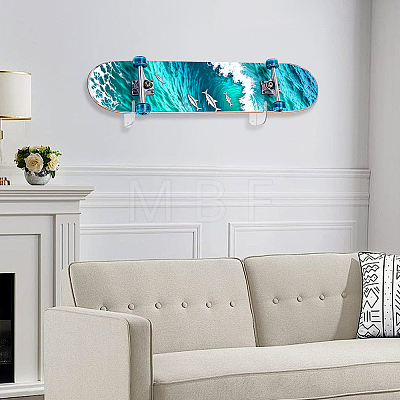 Acrylic Skateboard Storage Rack AJEW-WH0816-515B-1