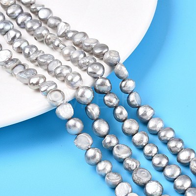 Natural Cultured Freshwater Pearl Beads Strands X-PEAR-R064-24-1