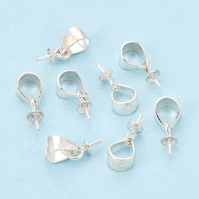 925 Sterling Silver Cup Peg Bails STER-T009-24S-1