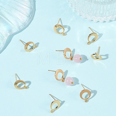 SHEGRACE Brass Stud Earring Findings XGRQ64512-853G-1