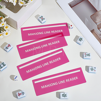 Plastic Mahjong Rules Reader AJEW-WH0796-53C-1